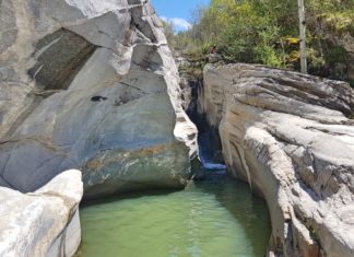 Екстремен преход до местност Сини вир, каньонът на река Канина