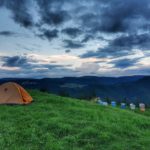 На палатка в с. Орцево - най-високото село на Балканите