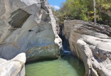 Екстремен преход до местност Сини вир, каньонът на река Канина