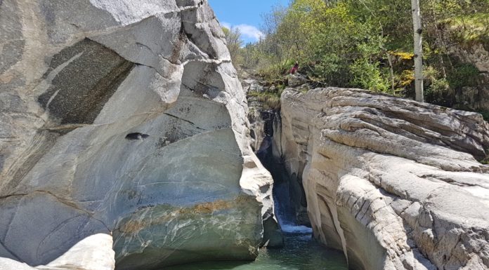Екстремен преход до местност Сини вир, каньонът на река Канина